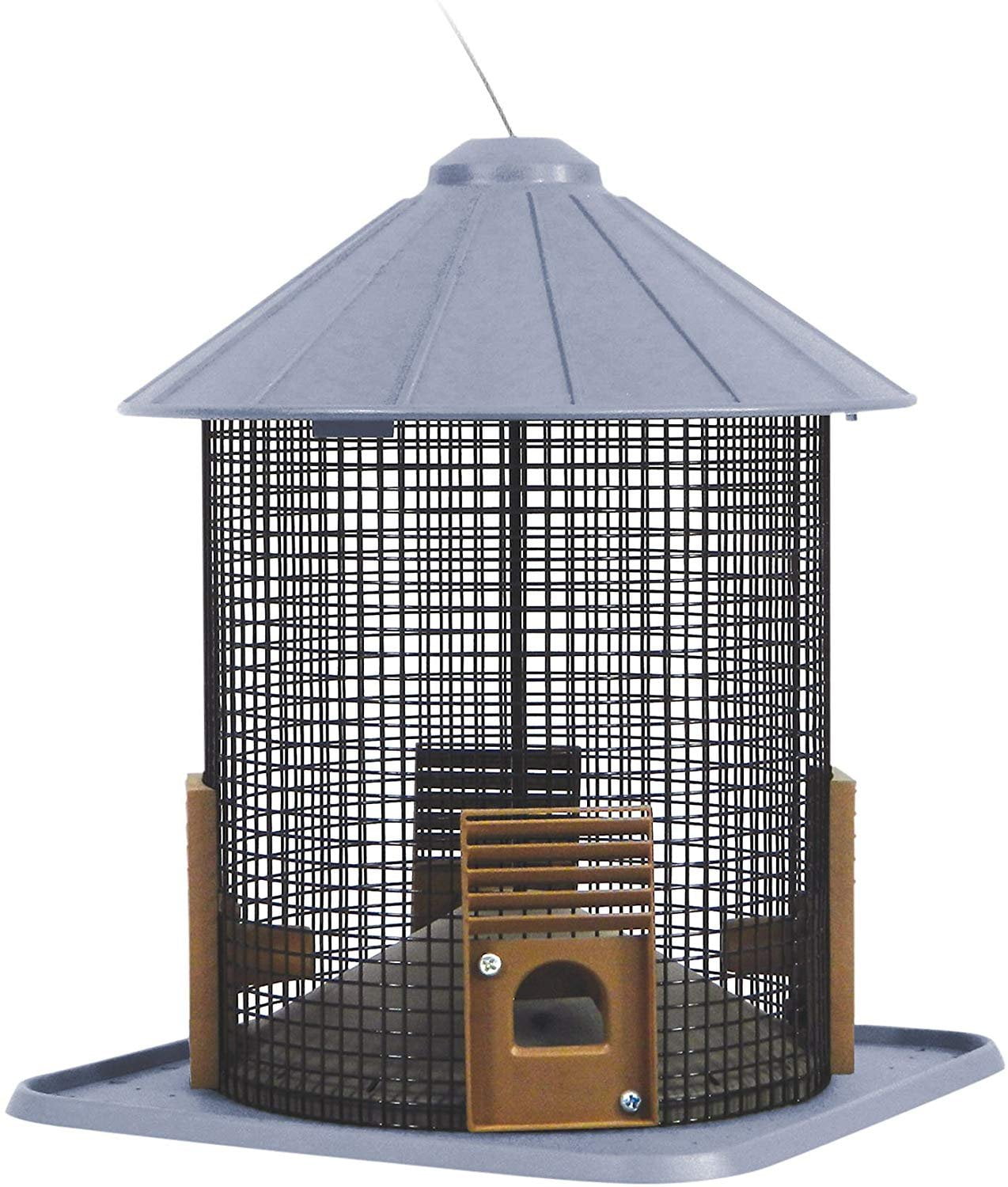 Belle Fleur Stokes Select Sunflower Crib Bird Feeder, Gray, 6 Pounds