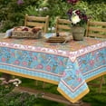 thumbnail image 1 of Home Bargains Plus French Belle Fleur Paisley Bordered Print 60 x 84 inch Rectangle Fabric Tablecloth, 1 of 9