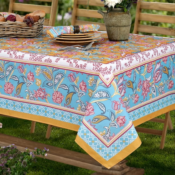 Belle Fleur Provence Country French Fabric Tablecloth