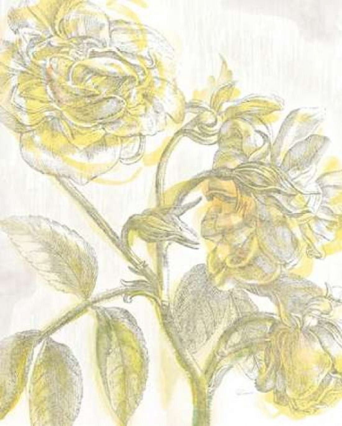 Belle Fleur Yellow I Crop Canvas Art - Sue Schlabach (24 x 30)