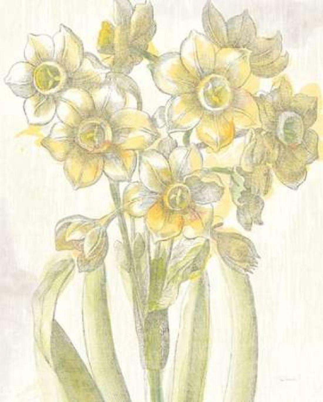 Belle Fleur Yellow IV Crop Canvas Art - Sue Schlabach (24 x 30)