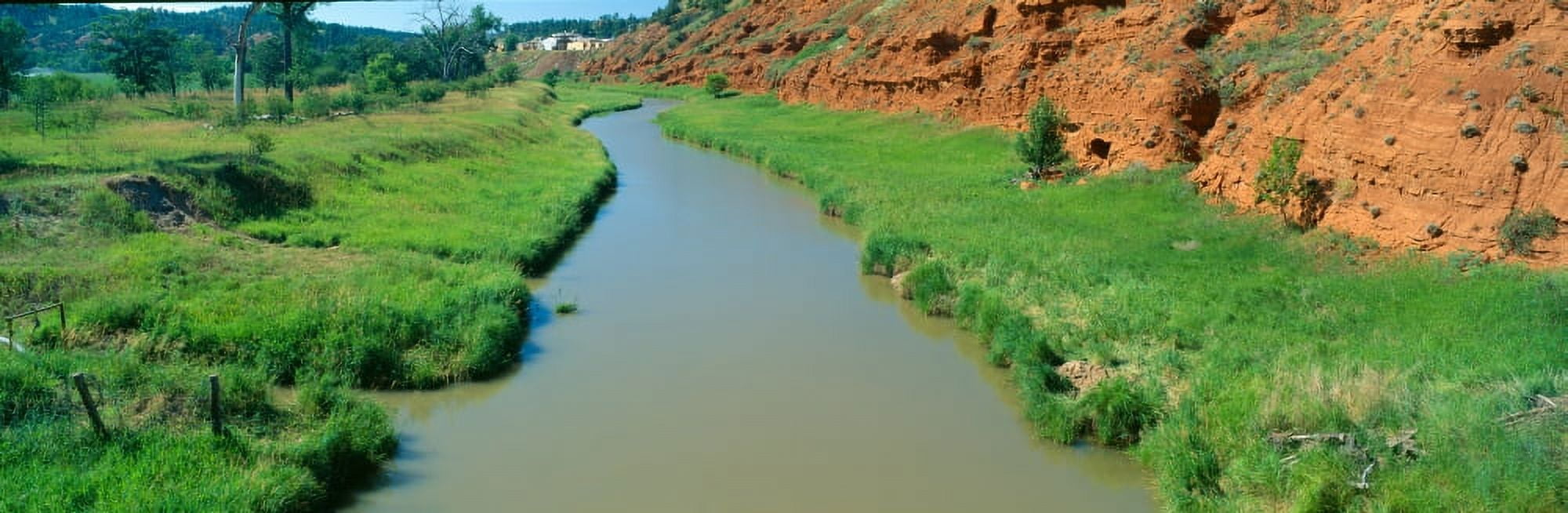 Belle Fourche River Wyoming Canvas Art - Panoramic Images (27 x 9)