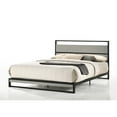 thumbnail image 1 of Belle Isle Furniture Eagle Harbor Modern Wood Low Profile Bed, King, Black, 1 of 4