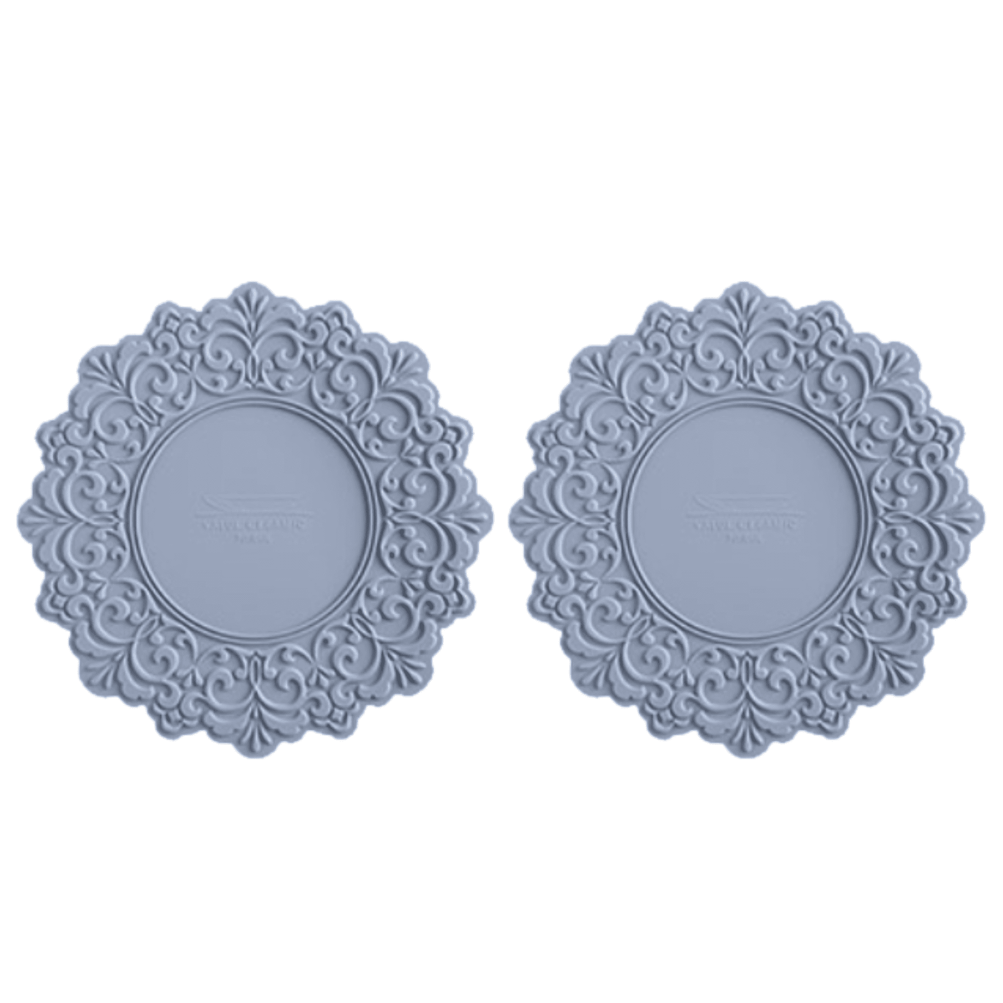 Belle Life 2-Pack 12-Inch Silicone Placemats - Heat-Resistant, Non-Slip, Waterproof Mat