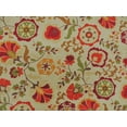 thumbnail image 1 of Belle Maison Daphine Linen Upholstery Drapery Fabric Crimson Floral NN48, 1 of 1