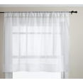 thumbnail image 1 of Belle Maison Elegance Sheer White Rod Pocket Panels Curtains, 60” x 45”, 1 of 3