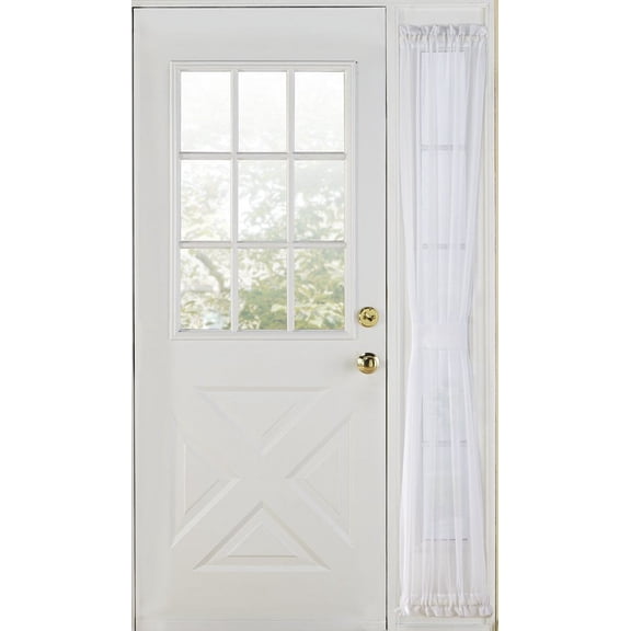 Belle Maison Elegance Voile Sheer Side Light Curtains, 30” x 72”