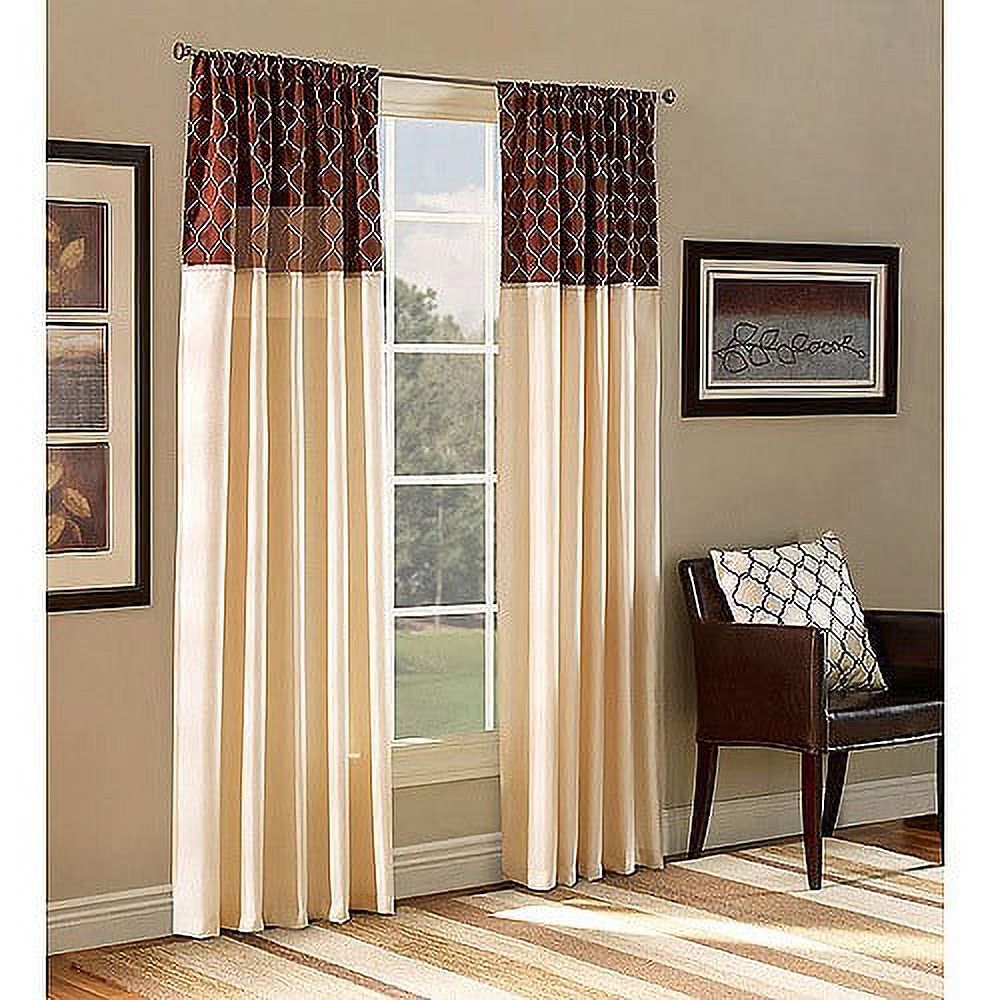 Belle Maison Ludlow Reversible Curtain Panel - image 1 of 3