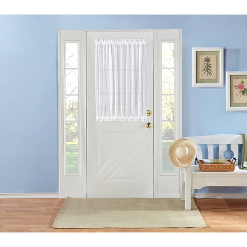 relief Abuse Warning Belle Maison USA, LTD. Montauk Novelty Sheer Door Panel With Tieback 53? x  40? - Walmart.com