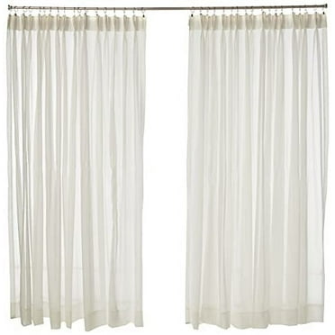 Belle Maison USA, LTD. Splendor Batiste Pleated Curtain Panel, Set of 2