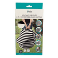 thumbnail image 1 of Belle On The Go 6 in 1 Multi Use Cover Striped High Chair Car Seat Nursing Wrap, 1 of 4