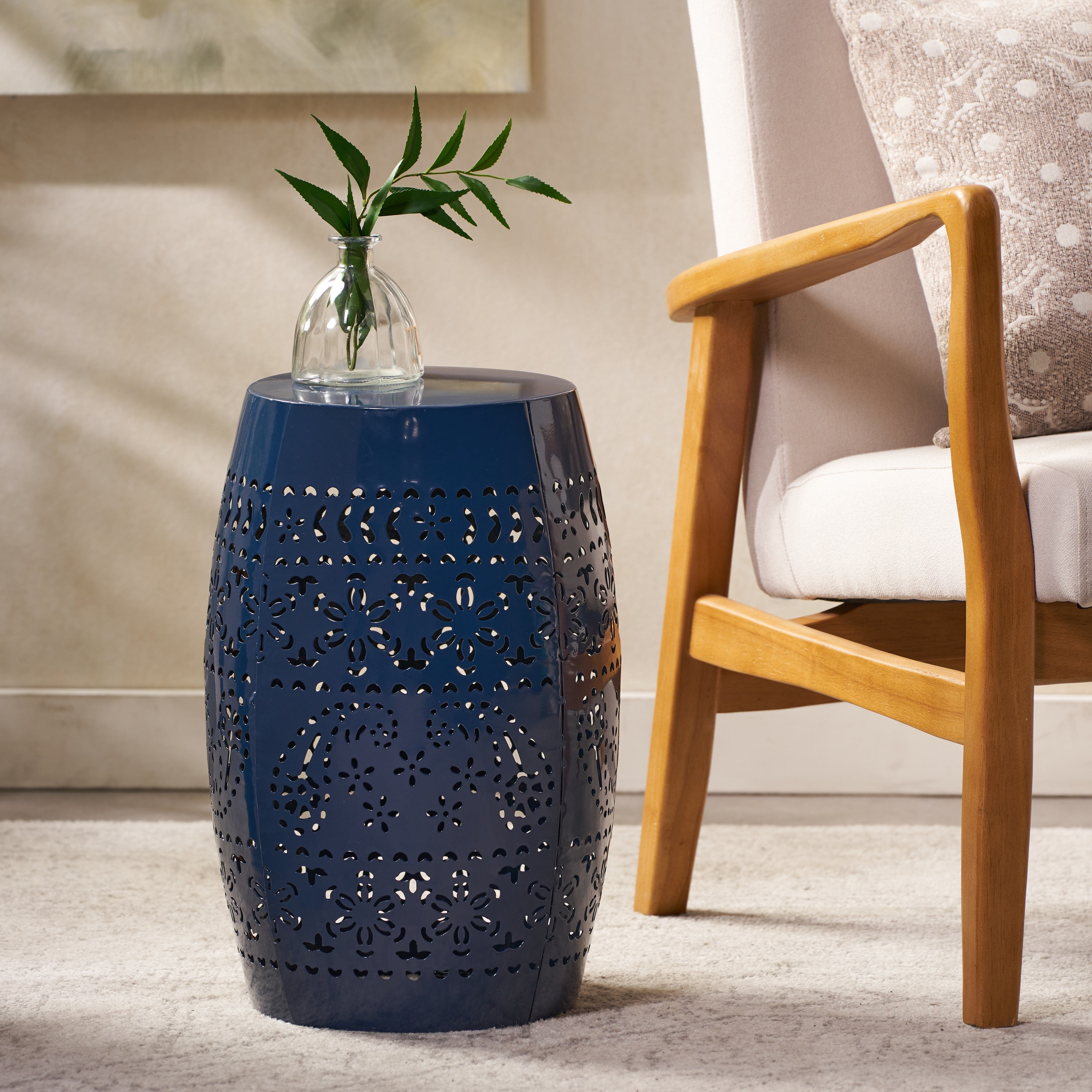 Outdoor ceramic end tables discount