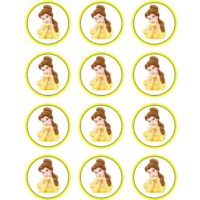 Belle Cupcake Toppers Free Printable Belle Cupcake Toppers Free Printable