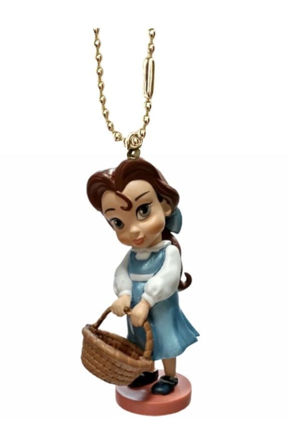 Belle Princess Toddler Keychain Dangler Ornament Baby Figure Charm Beauty Beast