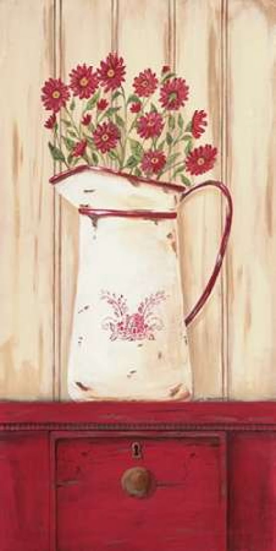 Belle Rouge Canvas Art - Jo Moulton (24 x 48)