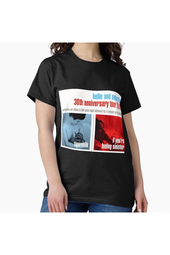 Belle Sebastian Tour Iseng Indie Pop Band Concert T-Shirt