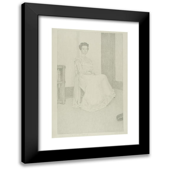 Belle Silveira Gorski 13x18 Black Modern Framed Museum Art Print Titled - Ethel Randolph (1903)