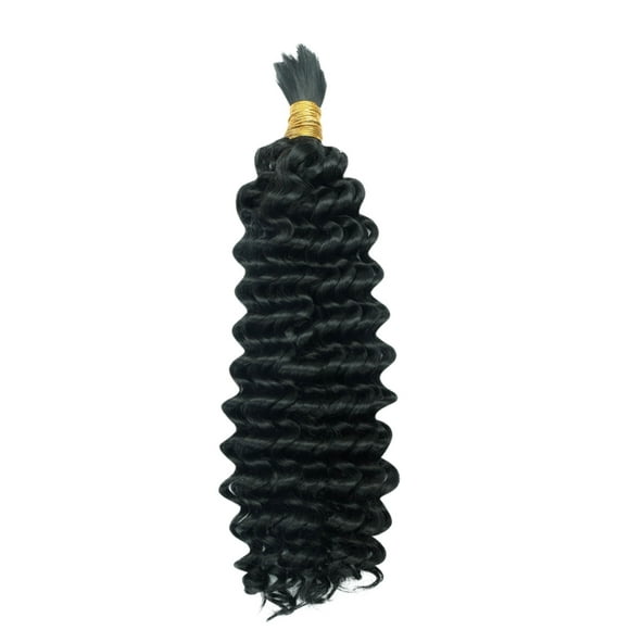 Belle Societe Rich Black 1b Deep Wave 22in Braiding Hair 3 Bundles 150g, Child, Teen, Adult, Unisex
