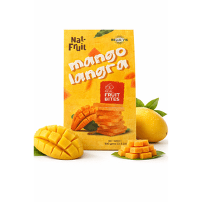 Belle Vie Nat-Fruit Mango Langra Real Fruit Bites, 3.5 oz, Shelf Stable