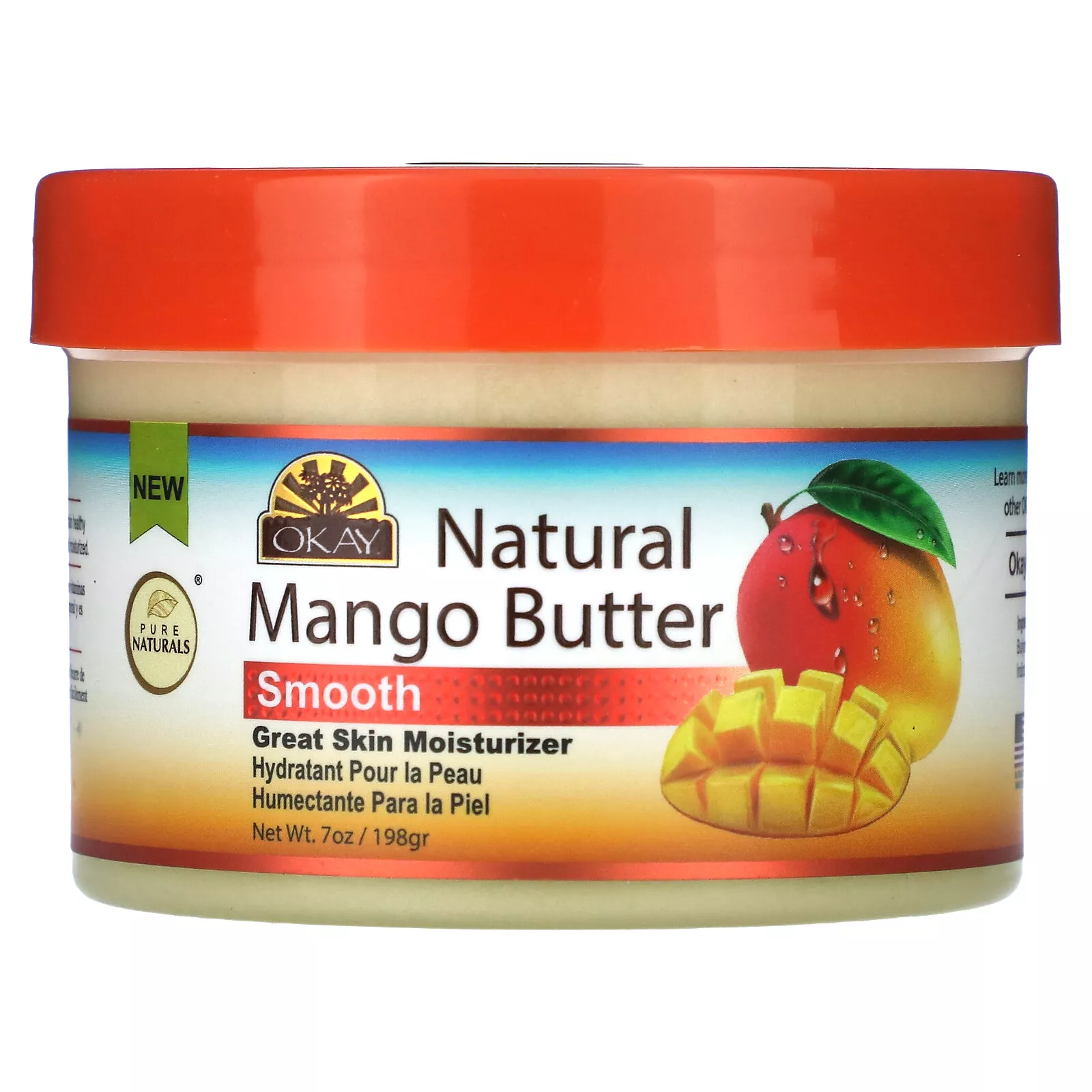 BelleElite Natural Mango Butter, Smooth, 7 oz (198 g)