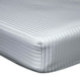 thumbnail image 1 of Belledorm 540 Thread Count Satin Stripe Fitted Sheet, 1 of 4