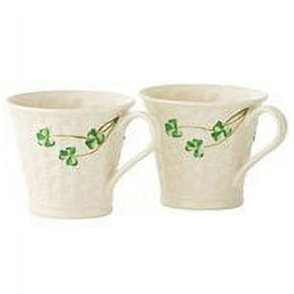 Belleek Classic Basketweave Mugs