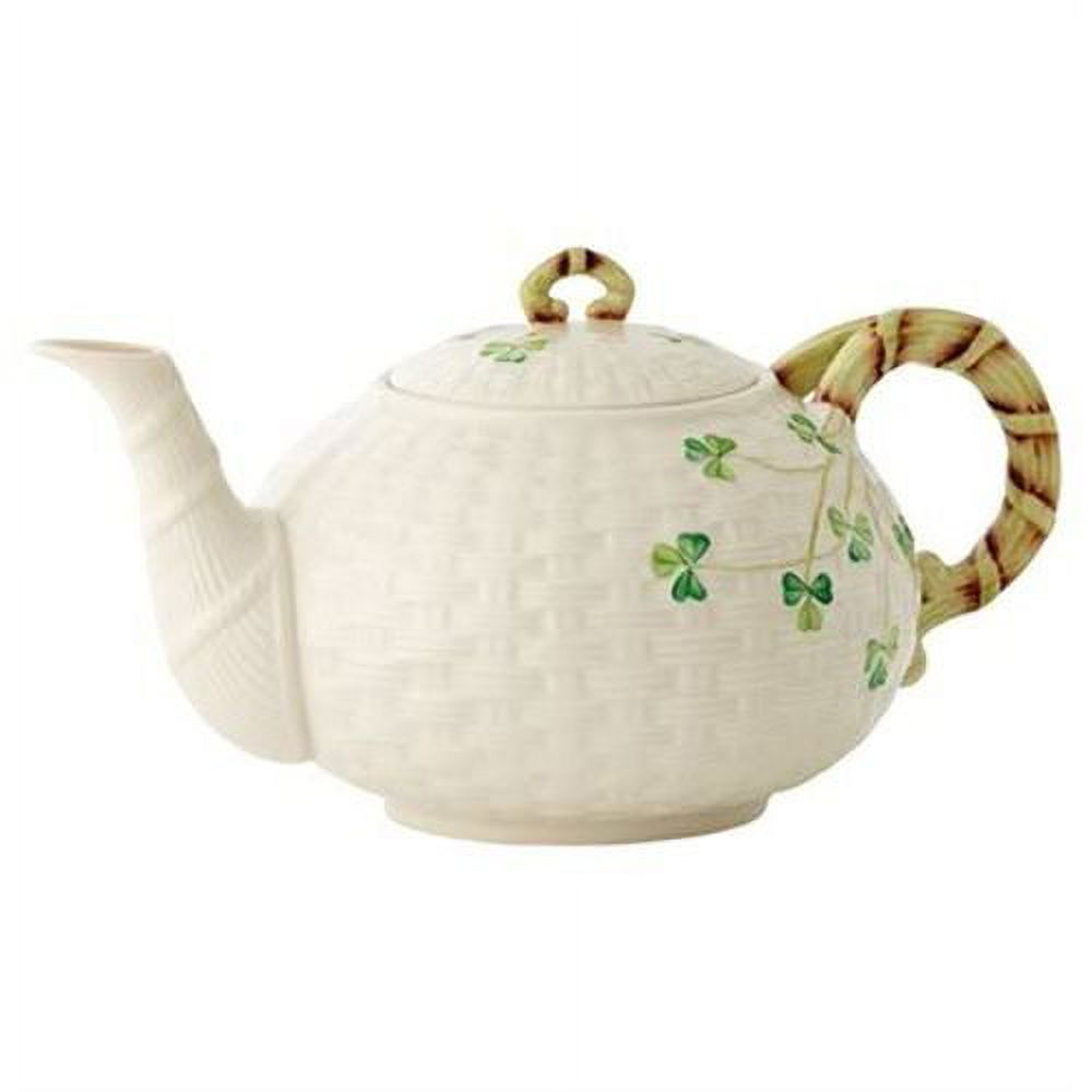 Belleek Shamrock Teapot - image 1 of 4