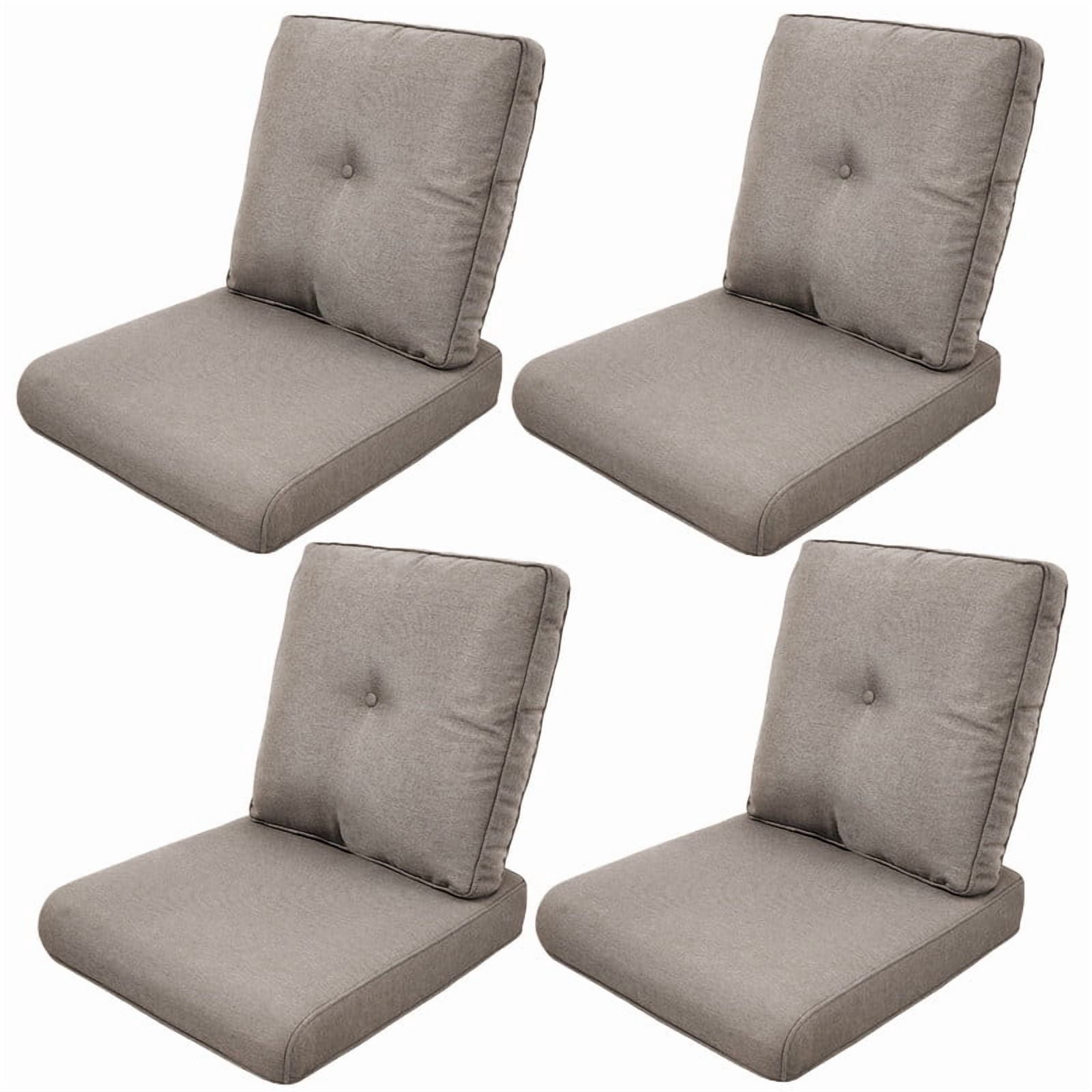 Bellefurn Deep Seat Cushion Set 25x22x4 inch Outdoor Cushions for Patio Furniture,Outdoor Chair Cushions Waterproof & Fade Resistant Patio Furniture Cushions for Wicker Chair,Sofa,Couch