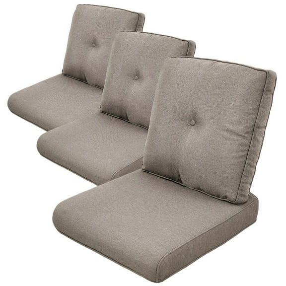 Bellefurn Deep Seat Cushion Set Outdoor Cushions for Patio Furniture,Outdoor Chair Cushions Waterproof & Fade Resistant Patio Furniture Cushions for Wicker Chair,Sofa,Couch
