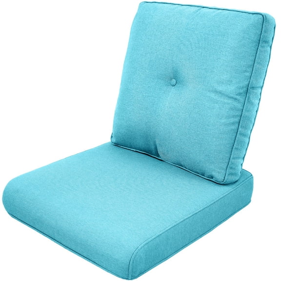 Bellefurn Deep Seat Cushion Set 25x22x4 inch Outdoor Cushions for Patio Furniture,Outdoor Chair Cushions Waterproof & Fade Resistant Patio Furniture Cushions for Wicker Chair,Sofa,Couch