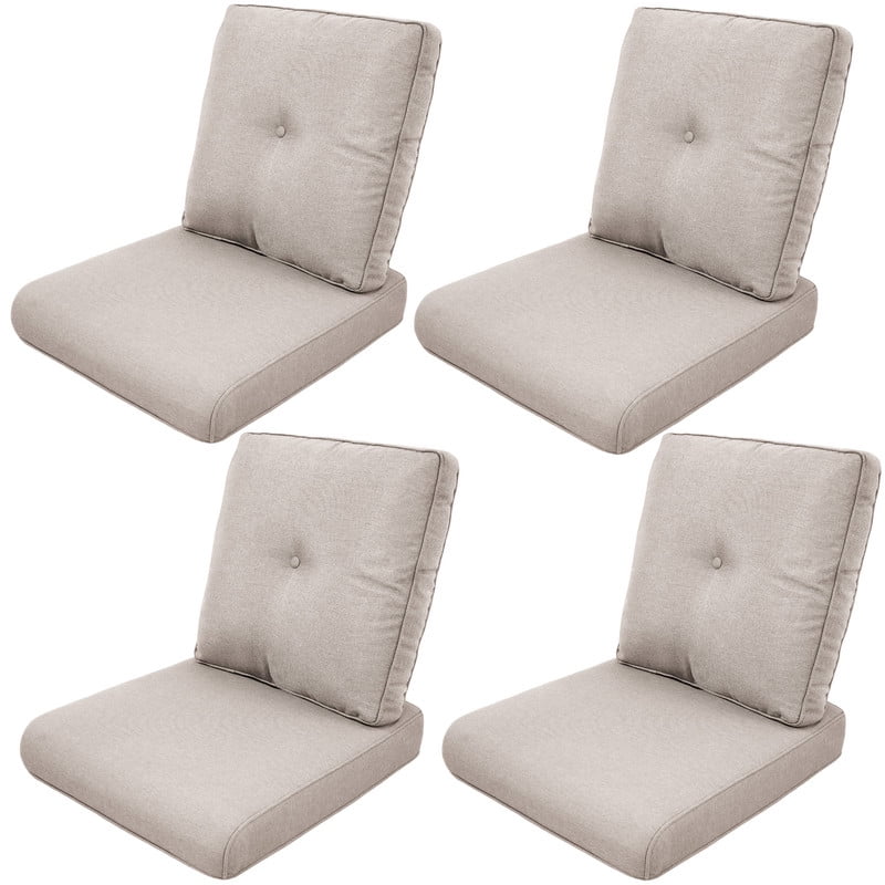 Bellefurn Deep Seat Cushion Set 25x22x4 inch Outdoor Cushions for Patio Furniture,Outdoor Chair Cushions Waterproof & Fade Resistant Patio Furniture Cushions for Wicker Chair,Sofa,Couch