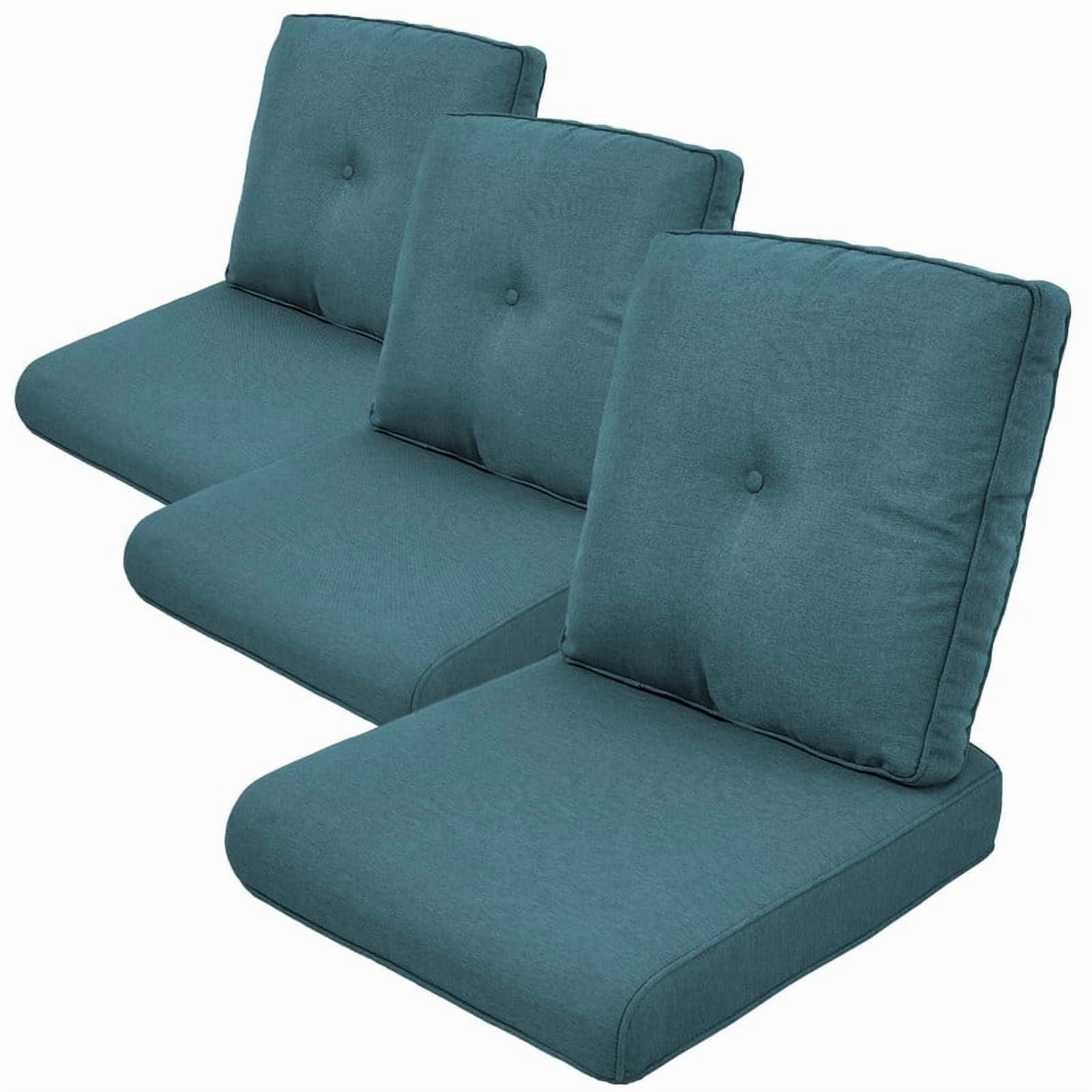 Bellefurn Deep Seat Cushion Set 25x22x4 inch Outdoor Cushions for Patio Furniture,Outdoor Chair Cushions Waterproof & Fade Resistant Patio Furniture Cushions for Wicker Chair,Sofa,Couch