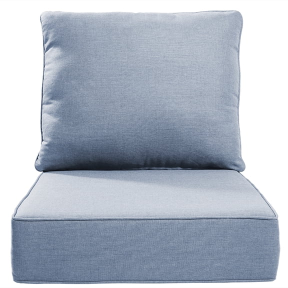 Bellefurn Luxury Outdoor Deep Seat Cushion 22 X 24 X 6 inch for Patio Furniture,Outdoor Sofa Cushions Chairs Cushions,Waterproof & Fade Resistant Patio Furniture Cushions for Wicker Chair,Couch