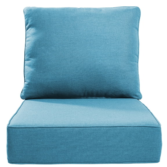 Bellefurn Luxury Outdoor Deep Seat Cushion 22 X 24 X 6 inch for Patio Furniture,Outdoor Sofa Cushions Chairs Cushions,Waterproof & Fade Resistant Patio Furniture Cushions for Wicker Chair,Couch