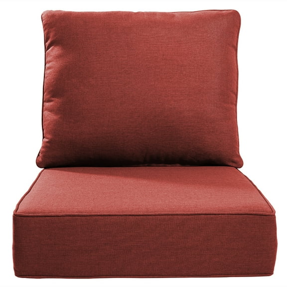 Bellefurn Luxury Outdoor Deep Seat Cushion 22 X 24 X 6 inch for Patio Furniture,Outdoor Sofa Cushions Chairs Cushions,Waterproof & Fade Resistant Patio Furniture Cushions for Wicker Chair,Couch