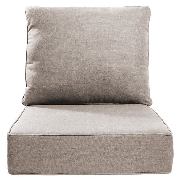 Bellefurn Luxury Outdoor Deep Seat Cushion 22 X 24 X 6 inch for Patio Furniture,Outdoor Sofa Cushions Chairs Cushions,Waterproof & Fade Resistant Patio Furniture Cushions for Wicker Chair,Couch