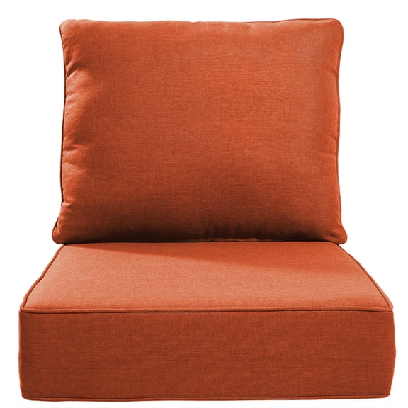 Bellefurn Luxury Outdoor Deep Seat Cushion 22 X 24 X 6 inch for Patio Furniture,Outdoor Sofa Cushions Chairs Cushions,Waterproof & Fade Resistant Patio Furniture Cushions for Wicker Chair,Couch