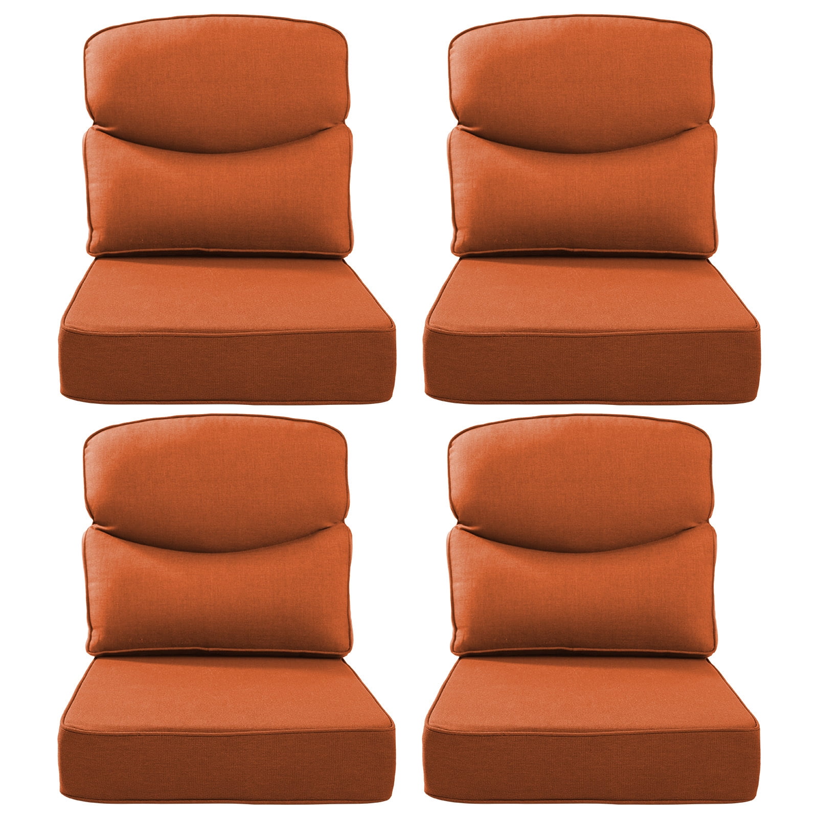 Bellefurn Outdoor Seat Cushions 22 X 24 X 6 inch for Patio Furniture,Outdoor Chair Cushions Outdoor Deep Seat Cushion with Water Resistant & Removable Cover Patio Cushions for Wicker Chair,Sofa,Couch