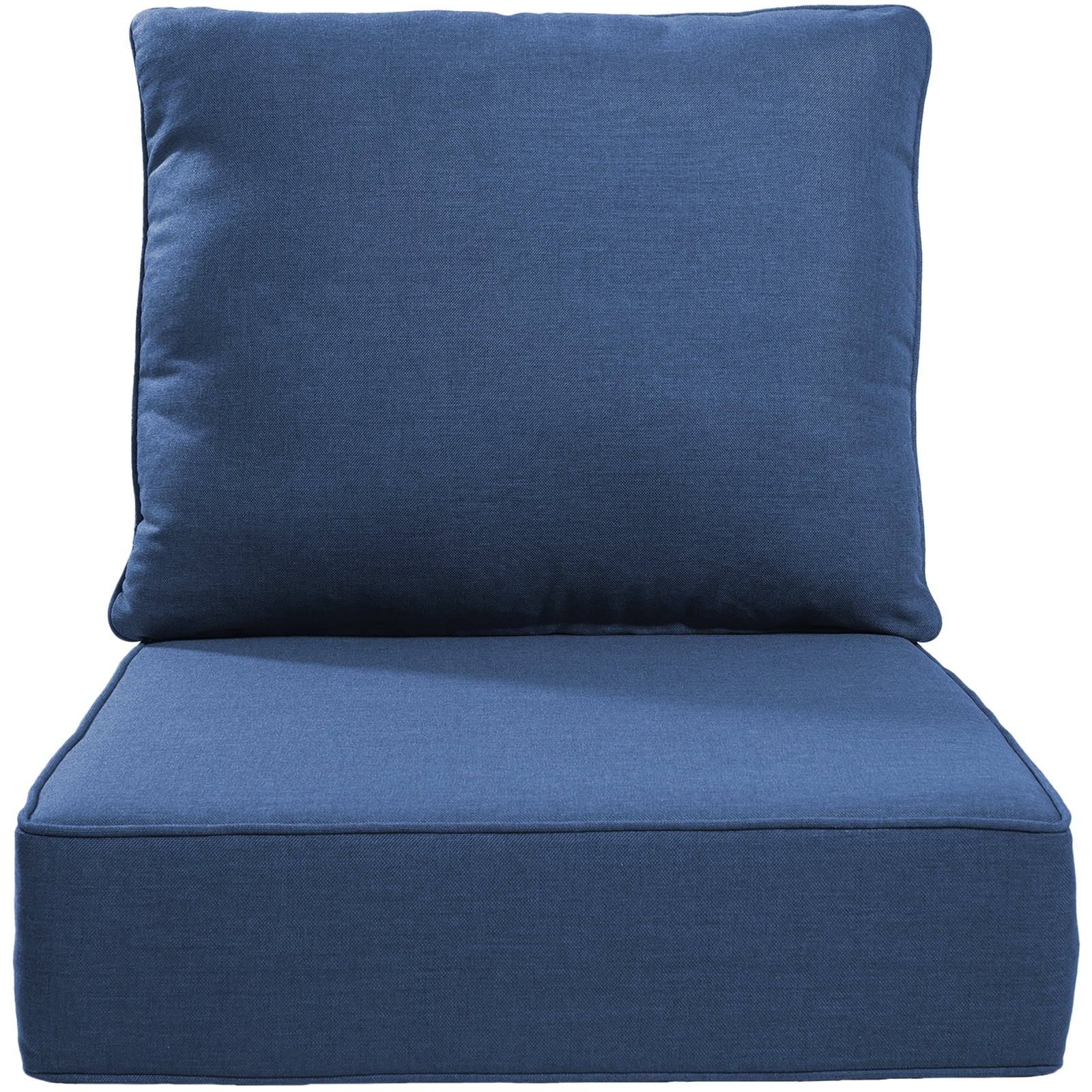 Bellefurn Outdoor Deep Seat Cushion 24 X 24 X 6 inch for Patio Furniture,Outdoor Chair Cushions Waterproof & Fade Resistant Patio Furniture Cushions for Wicker Chair, Sofa, Couch