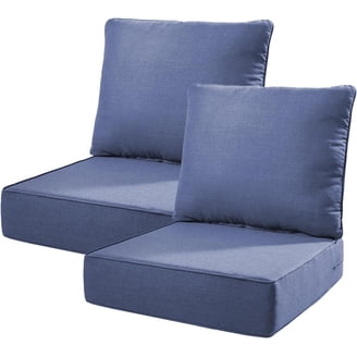 Bellefurn Outdoor Deep Seat Cushion 24 X 24 X 6 inch for Patio Furniture,Outdoor Chair Cushions Waterproof & Fade Resistant Patio Furniture Cushions for Wicker Chair, Sofa, Couch