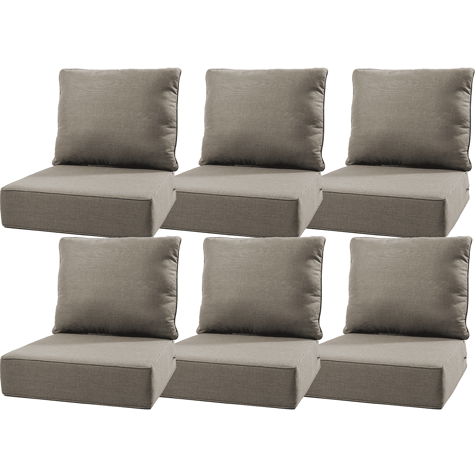 Bellefurn Outdoor Deep Seat Cushion 24 X 24 X 6 inch for Patio Furniture,Outdoor Chair Cushions Waterproof & Fade Resistant Patio Furniture Cushions for Wicker Chair, Sofa, Couch