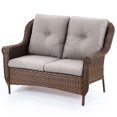 thumbnail image 1 of Bellefurn Outdoor Loveseat Patio Couch,Rattan Garden Sofa 2-Seat Outdoor Sofa Thicking Cushions Rattan Garden Furniture Sets for Outdoor,Balcony,Backyard,Poolside, 1 of 8