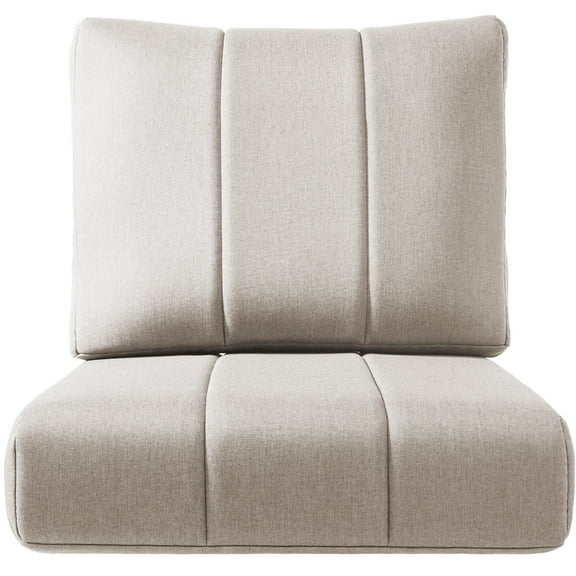 Bellefurn Outdoor Seat Cushions 24 X 24 X 6 inch for Patio Furniture,Outdoor Chair Cushions Outdoor Deep Seat Cushion with Water Resistant & Removable Cover Patio Cushions for Wicker Chair,Sofa,Couch