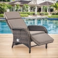 thumbnail image 1 of Bellefurn Versatile Outdoor Recliner Chair,All-Weather Wicker Patio Chair Outdoor Chaise Lounge Chairs with Adjustable Backrest & Footrest,Outdoor Reclining Lounge Chair for Outdoor,Yard,Pool,Garden, 1 of 10