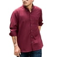 thumbnail image 1 of Bellella Mens Button Down Shirt Casual Long Sleeve Dress Shirt Big and Tall Spring Winter Fall Tops Blouse Work Plain Shirt, 1 of 4