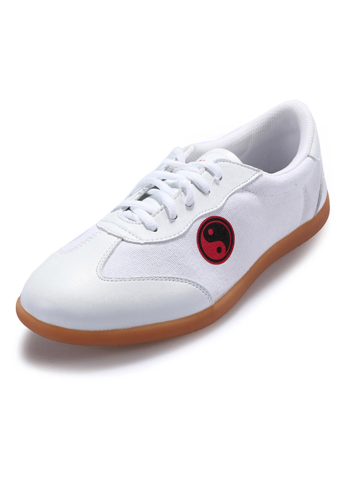 Bellella Mens Martial Arts Shoes Lace Up Kung Fu Shoe Breathable Tai Chi Sneakers Flat Trainers