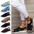 thumbnail image 1 of Bellella Woman Sandals Open Toe Sport Hiking Sandals Casual Summer Beach Walking Flat Sandals Black 10, 1 of 6