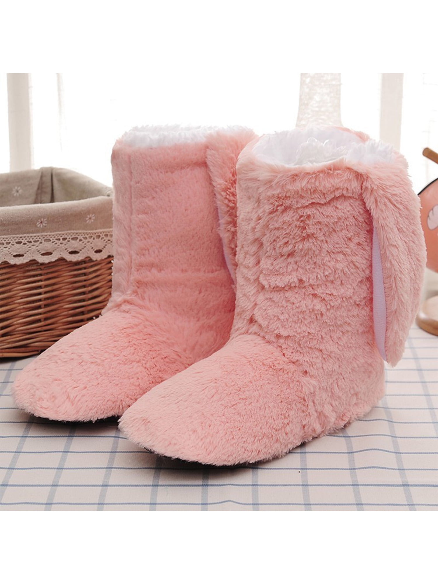 Bellella Women Booties Slipper Soft Plush Slippers Cozy Winter Boot