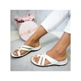 thumbnail image 1 of Bellella Women Flat Platform Espadrilles Sandals Ladies Summer Beach Thong Ring Shoes, 1 of 7