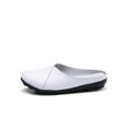 thumbnail image 1 of Bellella Women Flats Closed Toe Mules Comfort Clogs Lightweight Leather Mule Driving Indoor Outdoor Casual Shoes White 7, 1 of 4